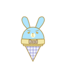 Bunny love ice cream（個別スタンプ：6）