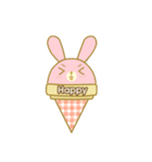 Bunny love ice cream（個別スタンプ：9）