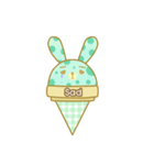 Bunny love ice cream（個別スタンプ：10）