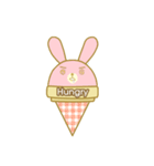 Bunny love ice cream（個別スタンプ：13）