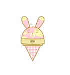 Bunny love ice cream（個別スタンプ：17）