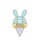 Bunny love ice cream（個別スタンプ：20）