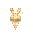 Bunny love ice cream（個別スタンプ：21）