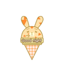 Bunny love ice cream（個別スタンプ：22）