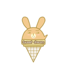 Bunny love ice cream（個別スタンプ：23）