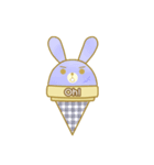 Bunny love ice cream（個別スタンプ：24）