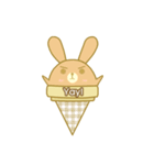 Bunny love ice cream（個別スタンプ：26）