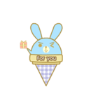 Bunny love ice cream（個別スタンプ：33）