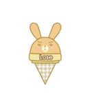 Bunny love ice cream（個別スタンプ：36）