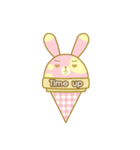 Bunny love ice cream（個別スタンプ：37）