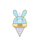 Bunny love ice cream（個別スタンプ：38）