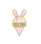 Bunny love ice cream（個別スタンプ：39）