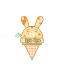 Bunny love ice cream（個別スタンプ：40）