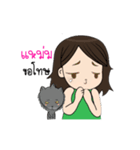 My name's mam and my cat (Taro).（個別スタンプ：30）