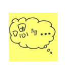 writing on the sticky note（個別スタンプ：17）