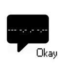 モールスコード (Morse Code Say Hi)（個別スタンプ：14）