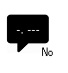 モールスコード (Morse Code Say Hi)（個別スタンプ：23）