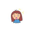 A lazy girl（個別スタンプ：12）