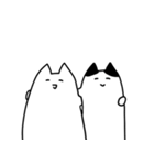 Quiet cat myomi ＆ kkomi（個別スタンプ：22）