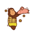 Fat monkey2（個別スタンプ：4）