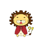 Optimistic lion ＆ pessimistic chicken（個別スタンプ：5）