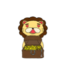 Optimistic lion ＆ pessimistic chicken（個別スタンプ：32）