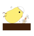 Life of chicken, chick and earthworm（個別スタンプ：29）