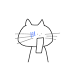 表情の変わらない猫（個別スタンプ：19）