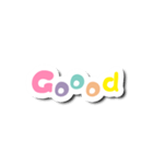 Colorful Text Stickers. 05（個別スタンプ：2）