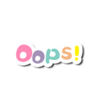 Colorful Text Stickers. 05（個別スタンプ：14）