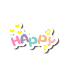Colorful Text Stickers. 05（個別スタンプ：18）