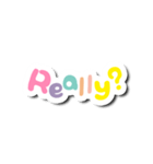 Colorful Text Stickers. 05（個別スタンプ：19）