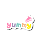 Colorful Text Stickers. 05（個別スタンプ：21）