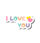 Colorful Text Stickers. 05（個別スタンプ：28）