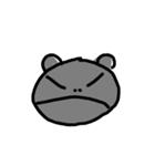 Clumsy hippo facial expression map（個別スタンプ：15）