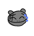 Clumsy hippo facial expression map（個別スタンプ：24）