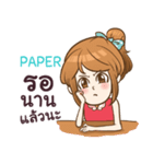 PAPER my name is khaw fang e（個別スタンプ：35）