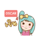 OSCAR bright girl e（個別スタンプ：1）