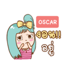 OSCAR bright girl e（個別スタンプ：7）