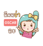 OSCAR bright girl e（個別スタンプ：9）