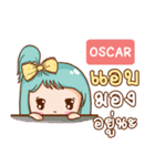 OSCAR bright girl e（個別スタンプ：21）