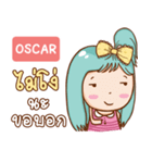 OSCAR bright girl e（個別スタンプ：24）