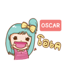 OSCAR bright girl e（個別スタンプ：26）