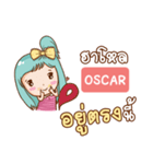 OSCAR bright girl e（個別スタンプ：28）