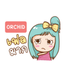 ORCHID bright girl e（個別スタンプ：20）