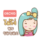 ORCHID bright girl e（個別スタンプ：24）