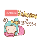 ORCHID bright girl e（個別スタンプ：25）