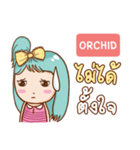 ORCHID bright girl e（個別スタンプ：37）