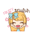 FRUITY cute cute e（個別スタンプ：6）