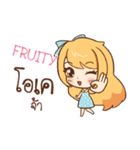 FRUITY cute cute e（個別スタンプ：19）